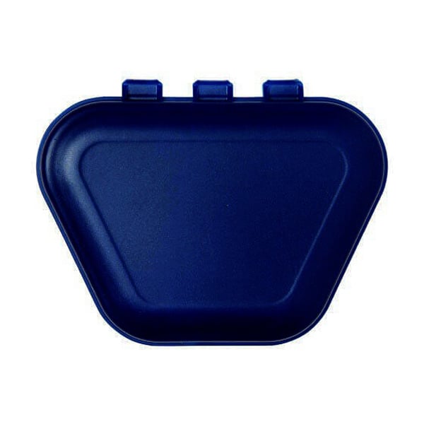 Zirc Denture Box Midnight Blue 12/Pk. The Box is one piece in construction with a solid locking