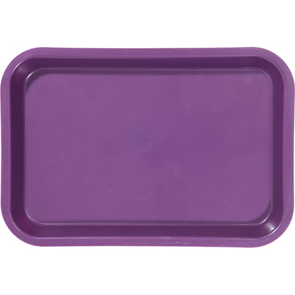 Zirc 9-3/8" x 6-3/8" x 7/8" Plum Purple Mini Setup Tray - F Size, Flat