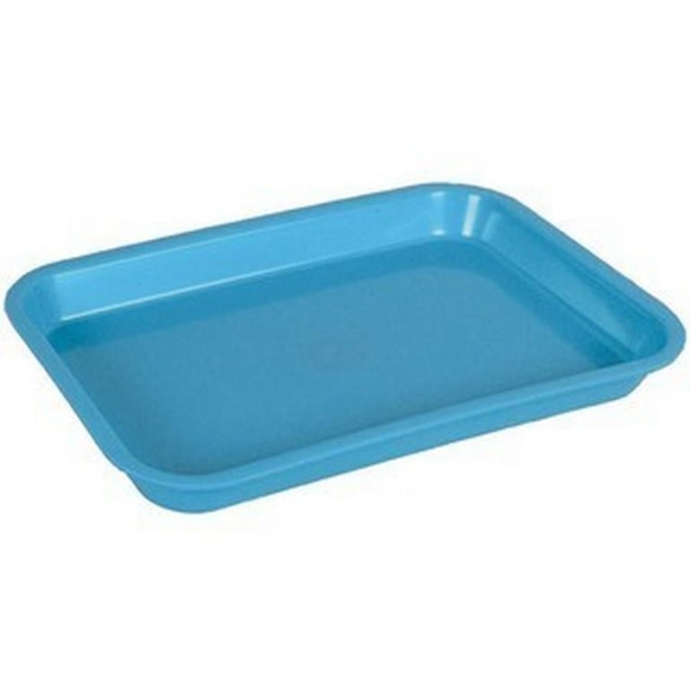 Zirc 9-3/8" x 6-3/8" x 7/8" Neon Blue Mini Setup Tray - F Size, Flat