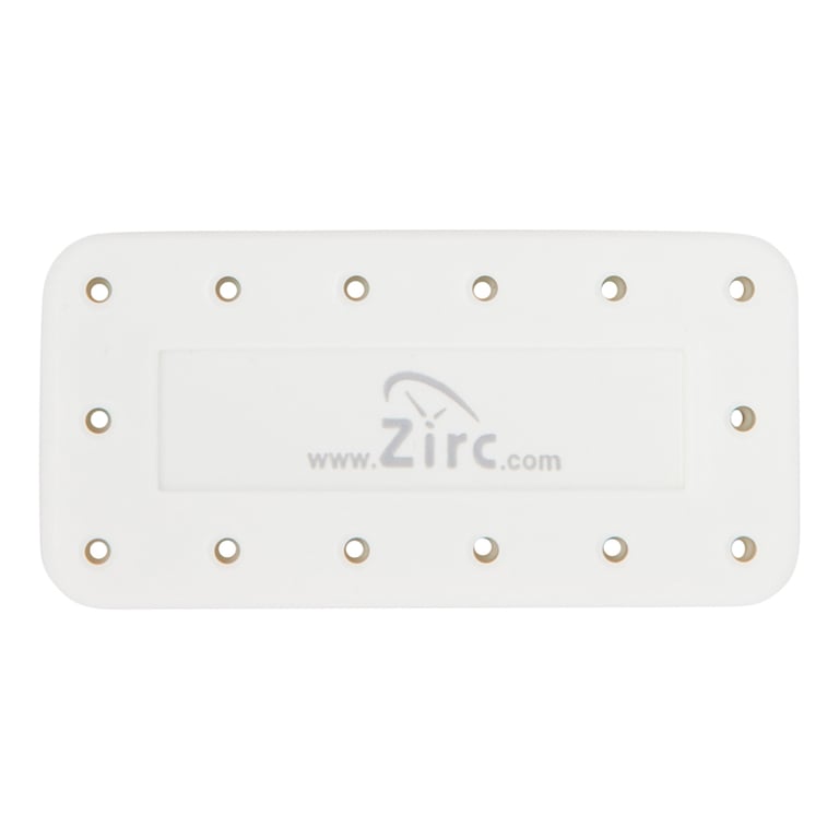Zirc 14 Hole White, Magnetic Bur Block with Microban. Autoclavable/Chemiclavable with Nonslip Feet
