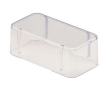 Zirc Bur Block Cover - 14 Hole 1" High, Clear Plastic, for Standard Burs. Surface Disinfect Only