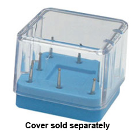 Zirc 8 Hole Yellow, Magnetic Bur Block with Microban. Autoclavable/Chemiclavable with Nonslip Feet