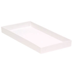 Zirc #19 White Cabinet Tray - Pliers, Scissors, etc. Organizer, 7-7/8" x 3-3/4" x 3/4"