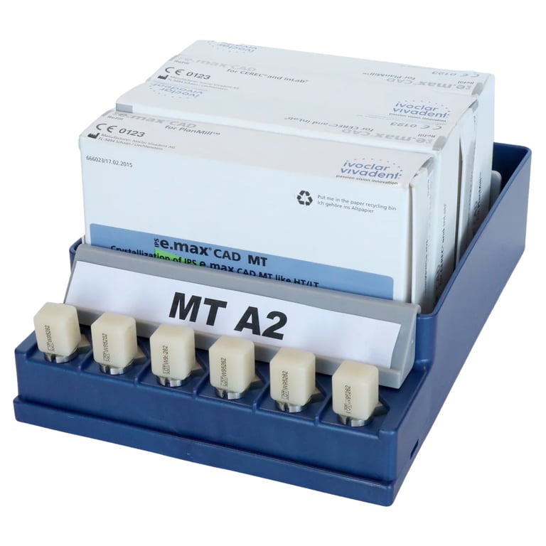 Zirc CAD/CAM Block Organizer, Fits PrograMill, CEREC & PlanMill, Midnight Blue, 1/Pk. Accommodates