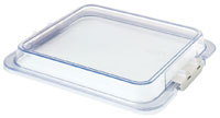 Zirc Clear Locking Tub Cover, 12 3/4" x 11 3/16" x 1 3/8", Cover Only