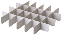 Zirc Tub Dividers for 12-3/4" x 11-3/16" x 1-3/8" procedure tubs, Package of 8