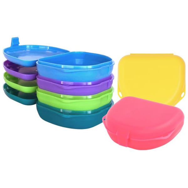 Zirc Retainer Box Assorted Colors 1" Deep, 12/Pk. The Box is one piece in construction