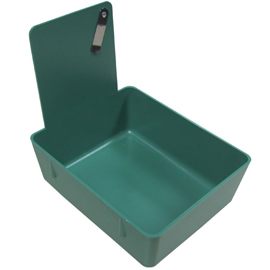 Zirc Standard Lab Pan - Blue Plastic Pan with Met