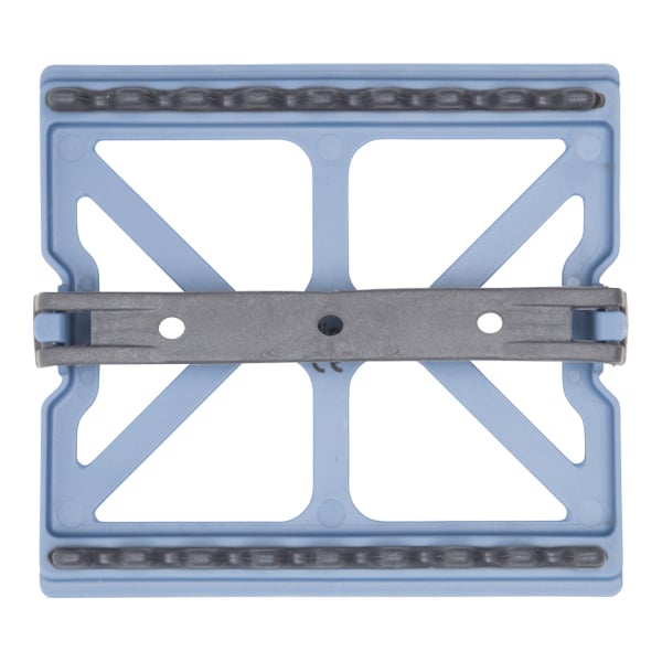 Zirc Blue Mini Mat 3 7/8" x 3 1/2" x 1/2", Non-Slip Feet For Stability, Holds 8 Instruments