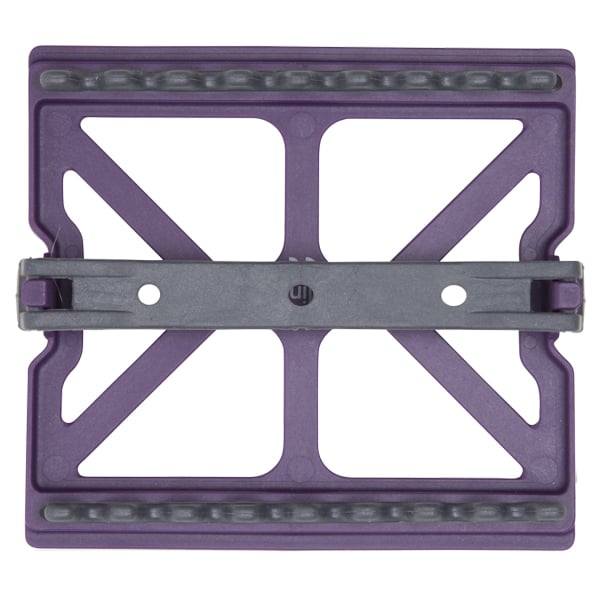 Zirc Plum Mini Mat 3 7/8" x 3 1/2" x 1/2", Non-Slip Feet For Stability, Holds 8 Instruments
