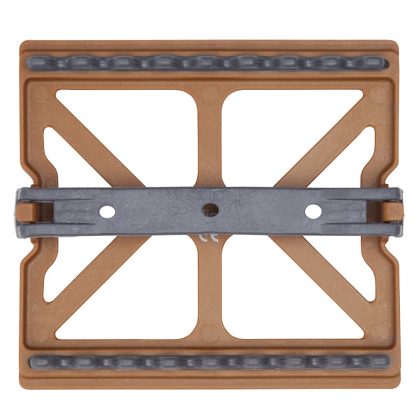 Zirc Copper Mini Mat 3 7/8" x 3 1/2" x 1/2", Non-Slip Feet For Stability, Holds 8 Instruments