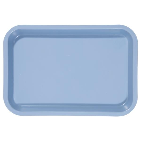 Zirc 9-3/8" x 6-3/8" x 7/8" Blue Mini Setup Tray - F Size, Flat