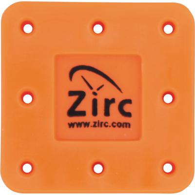 Zirc 8 Hole Neon Orange, Magnetic Bur Block with Microban. Autoclavable/Chemiclavable with Nonslip