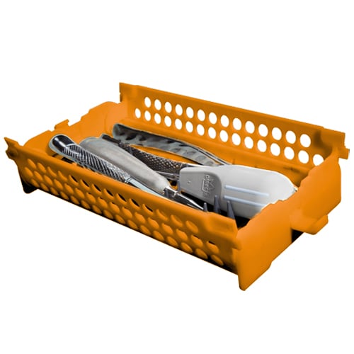 Zirc Neon Orange Performance Tool Organizer. It is ideal for large specialty instruments. It