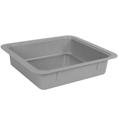 Zirc Procedure Tub - Gray, 12-1/4" x 10-7/8" x 2-3/4". Tub Only. Made with Microban