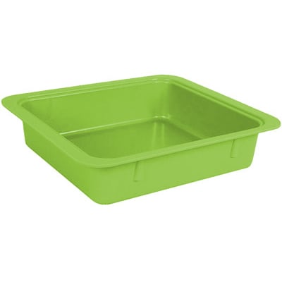 Zirc Procedure Tub - Neon Green, 12-1/4" x 10-7/8" x 2-3/4". Tub Only. Made with Microban