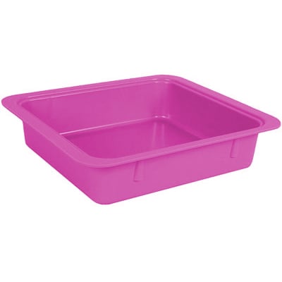 Zirc Procedure Tub - Neon Pink, 12-1/4" x 10-7/8" x 2-3/4". Tub Only. Made with Microban