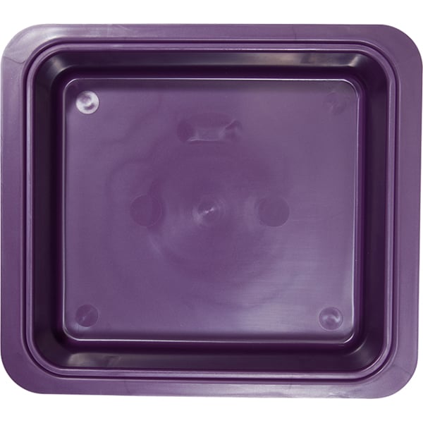 Zirc Procedure Tub - Plum 12-1/4" x 10-7/8" x 2-3/4". Tub Only. Contains a antimicrobial