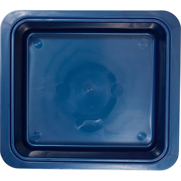 Zirc Procedure Tub - Midnight Blue 12-1/4" x 10-7/8" x 2-3/4". Tub Only. Contains a antimicrobial