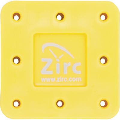 Zirc 8 Hole Neon Yellow, Magnetic Bur Block with Microban. Autoclavable/Chemiclavable with Nonslip