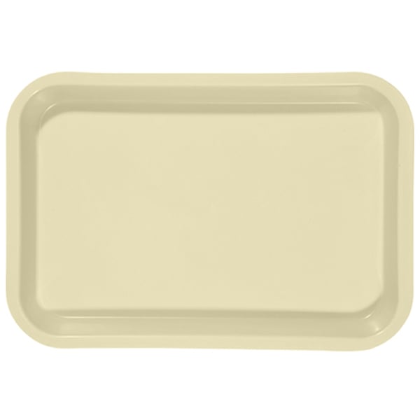 Zirc 9-3/8" x 6-3/8" x 7/8" Yellow Mini Setup Tray - F Size, Flat
