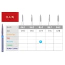 Sabur #862-014 Medium Grit Flame Disposable Diamo