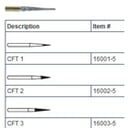 SS White FG CFT1 12 Blade Tapered Fissure T&F Bur