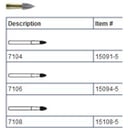 SS White FG #7108 12 blade flame finishing bur, p