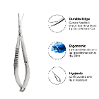 Artman Instruments Castroviejo Scissor, Curved, 4