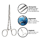 Artman Instruments 5" Mosquito Hemostat Artery Fo