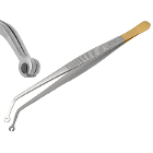 Artman Instruments Corn Suture Tweezers, Curved, 