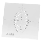 Artman Instruments Rubber Dam Template for Hole P