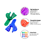 Artman Instruments Dental Impression Trays, Assor
