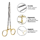 Artman Instruments Mayo Hegar Needle Holder, 6", 
