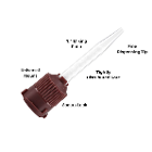Artman Instruments Dental Mixing Tips, 4cm, Brown