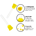 Artman Instruments Dental Mixing Tips, 7cm, Yello