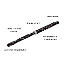 Artman Instruments 2.0mm Titanium-Coated Stainles