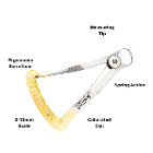 Artman Instruments German Steel Wax Caliper, Gold