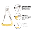 Artman Instruments German Steel Wax Caliper, Gold