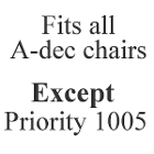 DCI Foot Switch Assembly for A-dec Chairs - Dark 