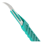 JMU #12 Disposable Scalpel, Green, Sterile, 10/Pk