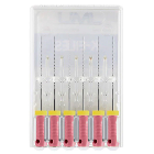 JMU Stainless Steel K-Files, 21mm, #06 Pink, 6/Pk