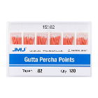 JMU Gutta Percha Points, #15, Taper Size 0.02, 12