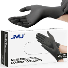 JMU Nitrile Examination Gloves, Powder-Free, Blac