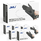 JMU Nitrile Examination Gloves, Powder-Free, Blac