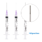 JMU 30 ga Irrigation Syringes with Tips, Purple, 