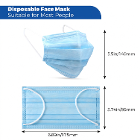 JMU 4-Ply ASTM Level 3 Earloop Medical Masks, Adu