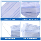 JMU 4-Ply ASTM Level 3 Medical Masks, Purple, Adu