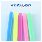 JMU 6" Disposable HVE Evacuator Tips, Assorted Co