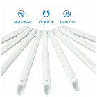 JMU 6" PVC High Volume Evacuation Tip, Rigid, Whi